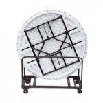Correll Deluxe Half Round Flip Top Table, 24 Correll Deluxe Half Round Flip Top Table, 24