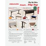 Correll Deluxe Half Round Flip Top Table, 24 Correll Deluxe Half Round Flip Top Table, 24