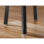 Lancaster Table & Seating Boomerang Black Finish Chair with Black Vinyl Seat and Driftwood Back - Unassembled Lancaster Table & Seating Boomerang Black Finish Chair with Black Vinyl Seat and Driftwood Back - Unassembled