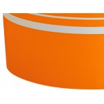 Choice 16 oz. Orange Paper Frozen Yogurt / Food Cup with Dome Lid - 50/Case