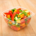 Sabert 15016B500 Bowl2 16 oz. Clear PET Square Deli / Catering Bowl - 500/Case