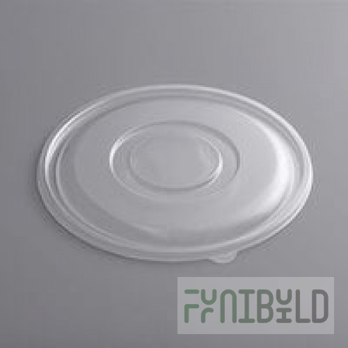 Sabert 51320 FreshPack Clear Flat Round Lid for 320 oz. Bowls - 25/Case
