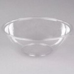 Sabert 51320 FreshPack Clear Flat Round Lid for 320 oz. Bowls - 25/Case