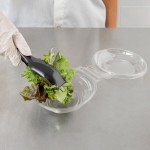 Polar Pak Clear Tamper-Evident, Tamper-Resistant 8 oz. Round Bowl with Lid - 80/Pack