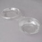 Polar Pak Clear Tamper-Evident, Tamper-Resistant 8 oz. Round Bowl with Lid - 80/Pack