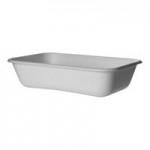 Eco-Products Vanguard WorldView 24 oz. Compostable Sugarcane Oval Bowl - 300/Case