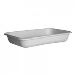 Eco-Products Vanguard WorldView 24 oz. Compostable Sugarcane Oval Bowl - 300/Case