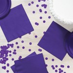 Creative Converting 139371135 Purple 2-Ply 1/4 Fold Luncheon Napkin - 600/Case Creative Converting 139371135 Purple 2-Ply 1/4 Fold Luncheon Napkin - 600/Case
