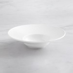 Acopa Cordelia 8 oz. Bright White Embossed Wide Rim Porcelain Gourmet Bowl - Sample Acopa Cordelia 8 oz. Bright White Embossed Wide Rim Porcelain Gourmet Bowl - Sample