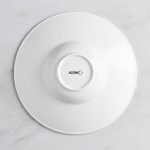 Acopa Cordelia 8 oz. Bright White Embossed Wide Rim Porcelain Gourmet Bowl - Sample Acopa Cordelia 8 oz. Bright White Embossed Wide Rim Porcelain Gourmet Bowl - Sample