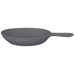 RAK Porcelain Chef's Fusion 5 oz. Stone Gray Porcelain Frying Pan - 12/Case