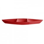 G.E.T. Enterprises BT320CB Bugambilia 3.6 Qt. Classic Textured Finish Cranberry Resin-Coated Aluminum Deep Boat with Dividers