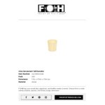 Front of the House Servewise 2.5 oz. Tall Compostable Wood Ramekin - 200/Case