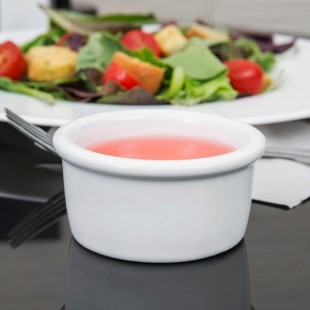 Tuxton BWX-025 White 2.5 oz. Smooth China Ramekin - 48/Case