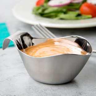 TableCraft 9803 3 oz. Stainless Steel Gravy Boat