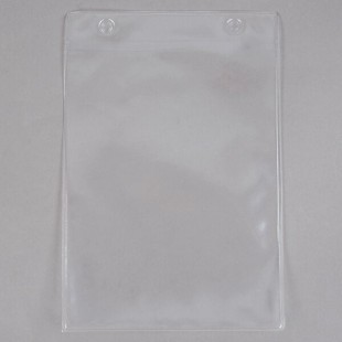 Menu Solutions TOPBPP Clear 2-Hole Page Protectors for Top Ring Menu Tents - 25/Pack