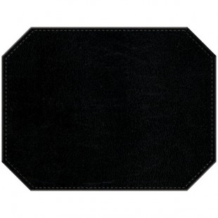 H. Risch, Inc. PLACEMATDXOCT-LTHBLACK Tuxedo Leather 16