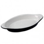 Tuxton BWN-120 12 oz. White Oval China Welsh Rarebit - 12/Case