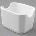 Tuxton BWN-120 12 oz. White Oval China Welsh Rarebit - 12/Case