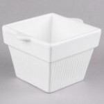 TableCraft CW1460Y 1.5 Qt. Yellow Cast Aluminum Square Condiment Bowl