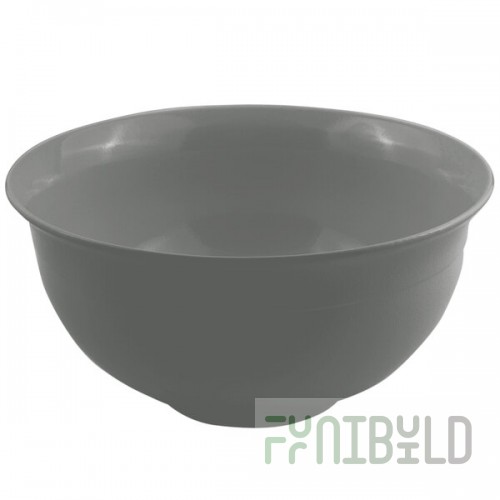 Bon Chef 9131 16 Qt. Platinum Gray Sandstone Finish Cast Aluminum Tulip Bowl