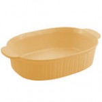 Bon Chef 5055 4 Qt. Hunter Green Sandstone Finish Cast Aluminum Oval Casserole Dish