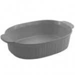 Bon Chef 5055 4 Qt. Hunter Green Sandstone Finish Cast Aluminum Oval Casserole Dish