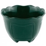 Bon Chef 5055 4 Qt. Hunter Green Sandstone Finish Cast Aluminum Oval Casserole Dish