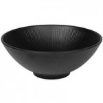 Elite Global Solutions Hermosa 86 oz. Matte Black Embossed Melamine Bowl B383120-B - 6/Case Elite Global Solutions Hermosa 86 oz. Matte Black Embossed Melamine Bowl B383120-B - 6/Case