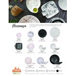 Elite Global Solutions Hermosa 86 oz. Matte Black Embossed Melamine Bowl B383120-B - 6/Case Elite Global Solutions Hermosa 86 oz. Matte Black Embossed Melamine Bowl B383120-B - 6/Case