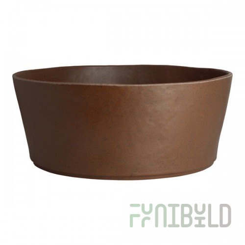 Creations Cali from Steelite International 3.5 Qt. Redwood Melamine Round Bowl - 6/Case