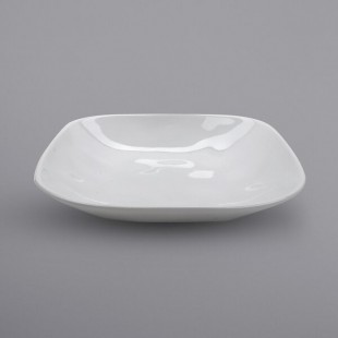 GET SB-48-AM-W Arctic Mill 1.5 Qt. White Glazed Irregular Melamine Square Bowl - 12/Case GET SB-48-AM-W Arctic Mill 1.5 Qt. White Glazed Irregular Melamine Square Bowl - 12/Case