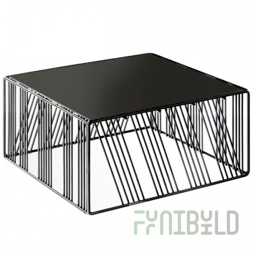 Cal-Mil 432-6-13 Portland Black Square Metal Riser - 12