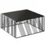 Cal-Mil 432-6-13 Portland Black Square Metal Riser - 12