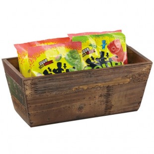 GET WB-1260-RWD Reclaimed Wood Rectangular Display Crate / Riser GET WB-1260-RWD Reclaimed Wood Rectangular Display Crate / Riser