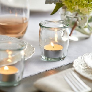 Acopa 4 oz. Vintage Glass Votive / Candle Holder - 12/Case