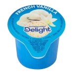 International Delight French Vanilla Single Serve Non-Dairy Creamer - 288/Case International Delight French Vanilla Single Serve Non-Dairy Creamer - 288/Case
