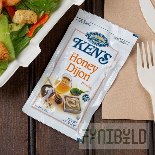 Ken's Foods 1.5 oz. Honey Dijon Mustard Dressing Packet - 60/Case