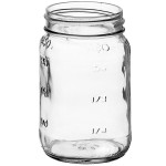 16 oz. Square Glass Mason Jar - 12/Case 16 oz. Square Glass Mason Jar - 12/Case