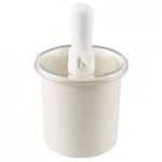 Cambro 1.7 Qt. White Insulated ColdFest Condiment Dispenser Kit with Standard Pump and Cover