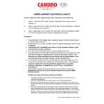Cambro 1.7 Qt. White Insulated ColdFest Condiment Dispenser Kit with Standard Pump and Cover