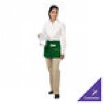 Chef Revival Kelly Green Poly-Cotton Customizable Waist Apron with 3 Pockets - 12 Chef Revival Kelly Green Poly-Cotton Customizable Waist Apron with 3 Pockets - 12