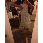 Chef Revival White Poly-Cotton Economy Customizable Bib Apron with 1 Pocket - 34