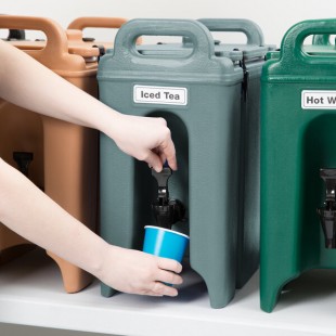 Cambro 250LCD401 Camtainer® 2.5 Gallon Slate Blue Insulated Beverage Dispenser Cambro 250LCD401 Camtainer® 2.5 Gallon Slate Blue Insulated Beverage Dispenser