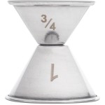 American Metalcraft J206 0.75 oz. & 1 oz. Stainless Steel Jigger