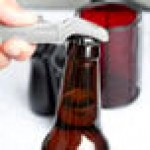 Franmara 3010-24 Traveler's White Customizable Plastic Corkscrew and Bottle Opener