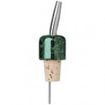 Franmara Stainless Steel / Green Marble Speed Bottle Pourer with Vent Tube 7999 BX - 12/Pack Franmara Stainless Steel / Green Marble Speed Bottle Pourer with Vent Tube 7999 BX - 12/Pack