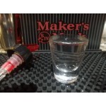 TableCraft 148A 1 oz. Red Spout / Red Tail Measured Liquor Pourer without Collar - 12/Pack