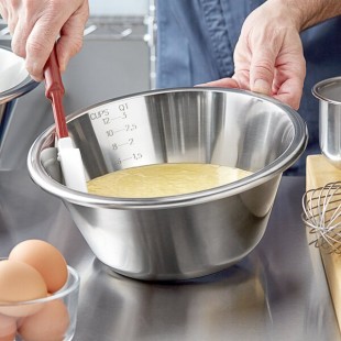Linden Sweden 513411 Jonas 3 Qt. Heavy-Duty Stainless Steel Mixing / Whipping Bowl