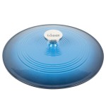 Lodge EC3CC33 3.6 Qt. Caribbean Blue Enameled Cast Iron Casserole Dish with Cover
